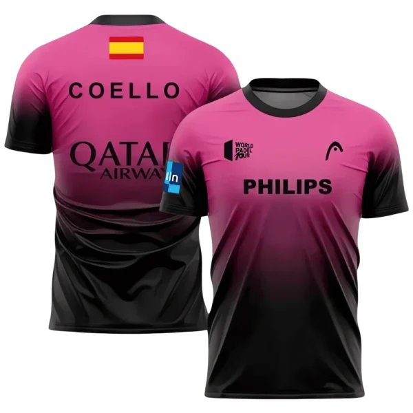 Camiseta Arturo Coello · World Padel Tour, detalle