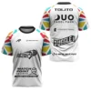 Camiseta Tolito Aguirre · ATP, blanca con colores Camiseta Tolito Aguirre · ATP, blanca con colores