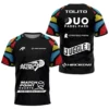Camiseta Tolito Aguirre · ATP, negra con colores Camiseta Tolito Aguirre · ATP, negra con colores