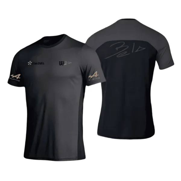 Camiseta Fernando Belasteguín · Premier Padel, negra y gris Camiseta Fernando Belasteguín · Premier Padel, negra y gris