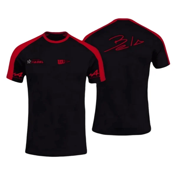 Camiseta Fernando Belasteguín · Premier Padel, roja y negra Camiseta Fernando Belasteguín · Premier Padel, roja y negra