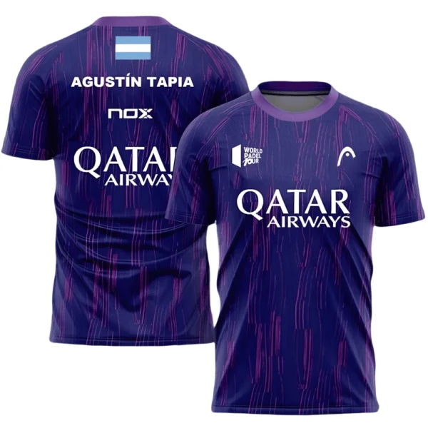 Camiseta Agustín Tapia · World Padel Tour, lila