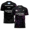 Camiseta Agustín Tapia · World Padel Tour, negra con manchas