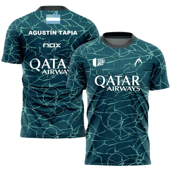 Camiseta Agustín Tapia · World Padel Tour, verde oscura
