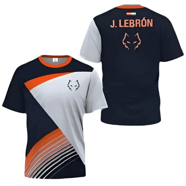 Camiseta Juan Lebrón · World Padel Tour, azul, blanca y naranja Camiseta Juan Lebrón · World Padel Tour, azul, blanca y naranja