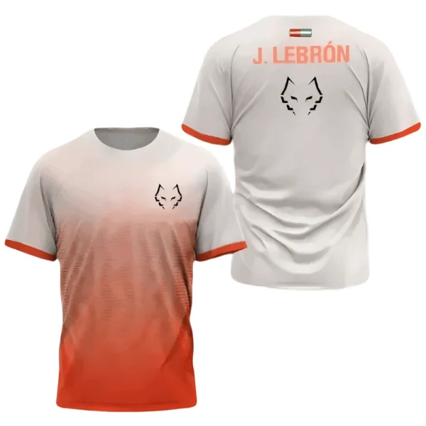 Camiseta Juan Lebrón · World Padel Tour, naranja y blanca Camiseta Juan Lebrón · World Padel Tour, naranja y blanca