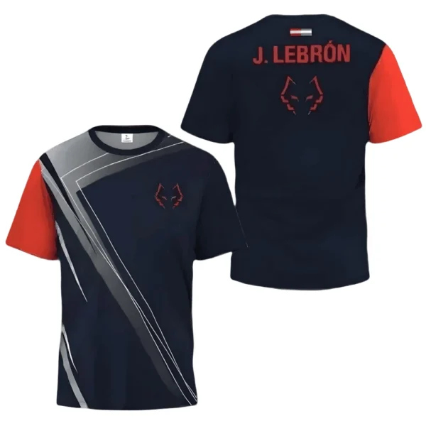 Camiseta Juan Lebrón · World Padel Tour, roja y negra Camiseta Juan Lebrón · World Padel Tour, roja y negra