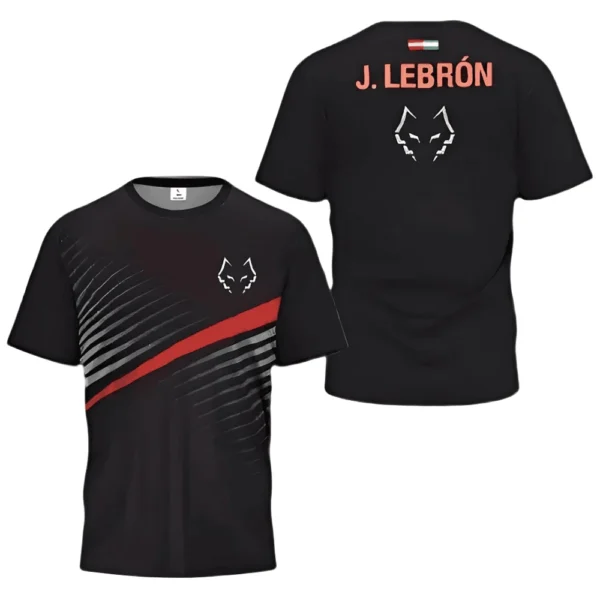 Camiseta Juan Lebrón · World Padel Tour, roja, negra y blanca Camiseta Juan Lebrón · World Padel Tour, roja, negra y blanca