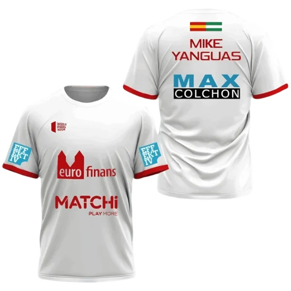 Camiseta Mike Yanguas · World Padel Tour, blanca