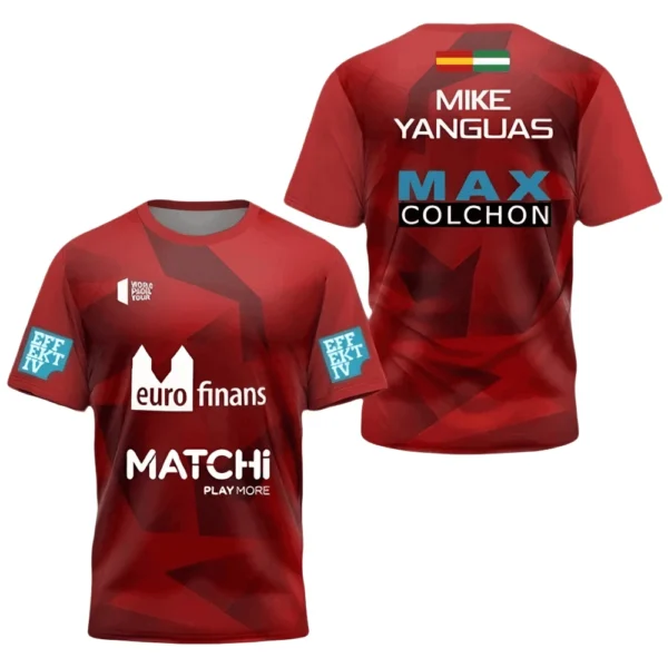 Camiseta Mike Yanguas · World Padel Tour, granate