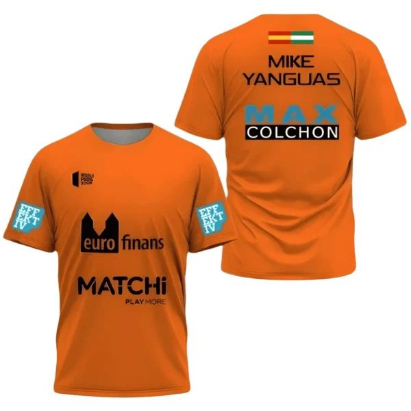 Camiseta Mike Yanguas · World Padel Tour, naranja