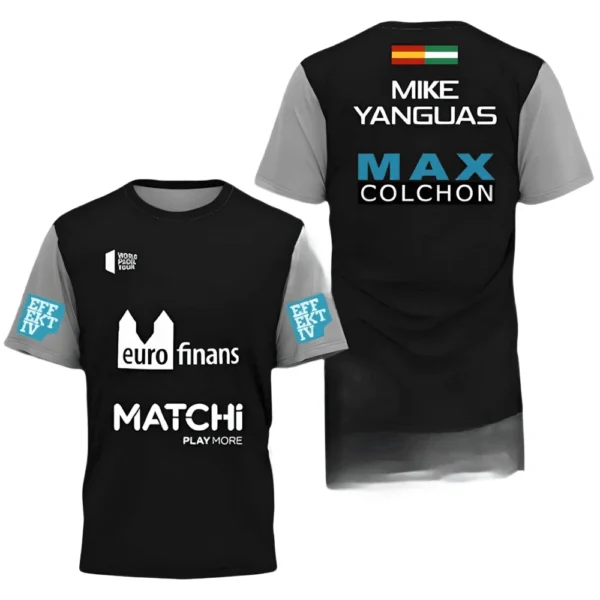 Camiseta Mike Yanguas · World Padel Tour, negra y gris