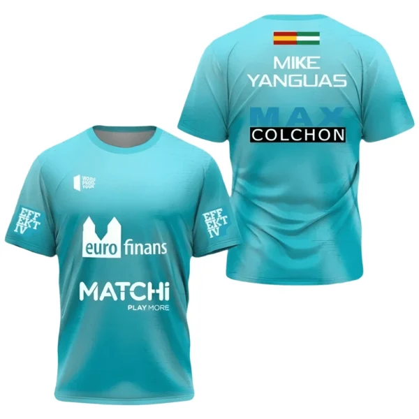 Camiseta Mike Yanguas · World Padel Tour, turquesa