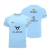 Camiseta Ale Galán Premier Padel, color Azul, vista delantera y trasera Camiseta Ale Galán Premier Padel, color Azul, vista delantera y trasera