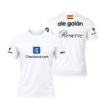 Camiseta Ale Galán Premier Padel, color Blanca 2026, vista delantera y trasera