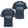 Camiseta de pádel de Agustín Tapia personalizada, color azul oscuro 2024, delante y detrás con «TU NOMBRE»