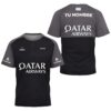 Camiseta de pádel de Agustín Tapia personalizada, color negra y gris 2024, delante y detrás con «TU NOMBRE»