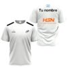 Camiseta de pádel de Federico Chingotto personalizada, color blanca 2024, delante y detrás con «TU NOMBRE» Camiseta de pádel de Federico Chingotto personalizada, color blanca 2024, delante y detrás con «TU NOMBRE»