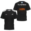 Camiseta de pádel de Federico Chingotto personalizada, color negra 2024, delante y detrás con «TU NOMBRE» Camiseta de pádel de Federico Chingotto personalizada, color negra 2024, delante y detrás con «TU NOMBRE»