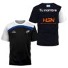 Camiseta de pádel de Federico Chingotto personalizada, color negra y blanca 2024, delante y detrás con «TU NOMBRE» Camiseta de pádel de Federico Chingotto personalizada, color negra y blanca 2024, delante y detrás con «TU NOMBRE»