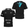 Camiseta de pádel de Franco Stupaczuk personalizada, color negra 2024, delante y detrás con «TU NOMBRE»