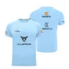 Camiseta Ale Galán Personalizada, color Azul, vista delantera y trasera Camiseta Ale Galán Personalizada, color Azul, vista delantera y trasera