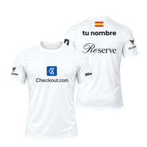 Camiseta Ale Galán Personalizada, color Blanca 2026, vista delantera y trasera