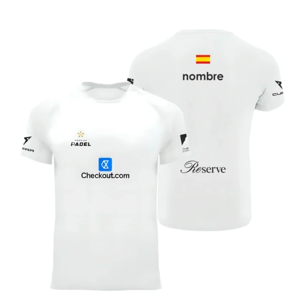Camiseta Ale Galán Personalizada, color Blanca 2025, vista delantera y trasera Camiseta Ale Galán Personalizada, color Blanca 2025, vista delantera y trasera