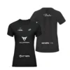 Camiseta Delfi Brea Personalizada, color Negra, vista delantera y trasera Camiseta Delfi Brea Personalizada, color Negra, vista delantera y trasera
