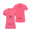 Camiseta Delfi Brea Personalizada, color Salmón, vista delantera y trasera Camiseta Delfi Brea Personalizada, color Salmón, vista delantera y trasera