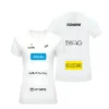 Camiseta Gemma Triay Personalizada, color Blanca, vista delantera y trasera