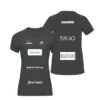 Camiseta Gemma Triay Personalizada, color Negra, vista delantera y trasera