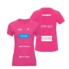 Camiseta Gemma Triay Personalizada, color Rosa, vista delantera y trasera