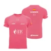 Camiseta Juan Lebrón Personalizada, color Rosa, vista delantera y trasera Camiseta Juan Lebrón Personalizada, color Rosa, vista delantera y trasera