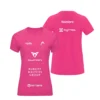 Camiseta Paula Josemaría Personalizada, color Rosa, vista delantera y trasera Camiseta Paula Josemaría Personalizada, color Rosa, vista delantera y trasera