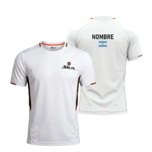 Camiseta Leo Augsburger Personalizada, color Blanca, vista delantera y trasera