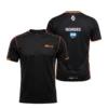 Camiseta Leo Augsburger Personalizada, color Negra, vista delantera y trasera Camiseta Leo Augsburger Personalizada, color Negra, vista delantera y trasera