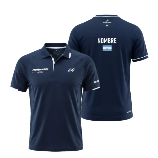 Camiseta Martín Di Nenno Personalizada, color Azul marino, vista delantera y trasera Camiseta Martín Di Nenno Personalizada, color Azul marino, vista delantera y trasera