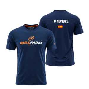 Camiseta Pablo Cardona Personalizada, color Azul marino, vista delantera y trasera Camiseta Pablo Cardona Personalizada, color Azul marino, vista delantera y trasera