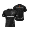 Camiseta Pablo Cardona Personalizada, color Negra, vista delantera y trasera
