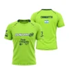 Camiseta Federico Chingotto Premier Padel, color Lima, vista delantera y trasera
