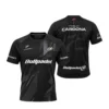 Camiseta Pablo Cardona Premier Padel, color Negra, vista delantera y trasera Camiseta Pablo Cardona Premier Padel, color Negra, vista delantera y trasera